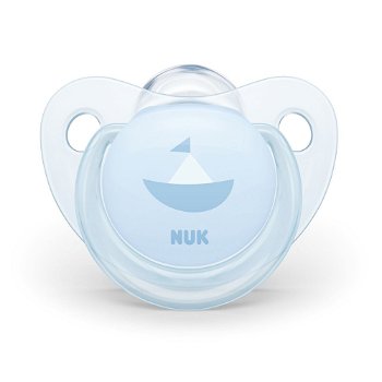 Suzeta M2 Baby Nuk, silicon, 6-18 luni, model barcuta, Albastru