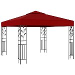 Pavilion, roșu vin, 3 x 3 m