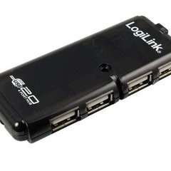 Hub LogiLink UH0001A, 4x USB 2.0, Black