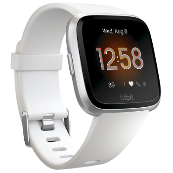 Ceas activity tracker Fitbit Versa Lite, Android&iOS, Bluetooth, Silicon (Alb/Argintiu)