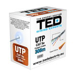 Cablu UTP categoria 5 / 2 x 4 fire Cupru, TED