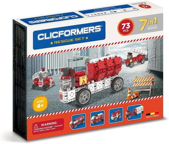 Set de construit Clicformers Masini de interventie 73 piese