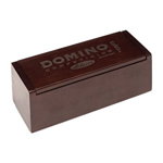 Joc Domino Clasic Premium in caseta lemn 28 piese cu insertie de metal Cayro, Cayro