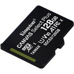 Micro SDXC Canvas Select Plus 100R, 128GB, Clasa 10, UHS-I, Kingston