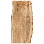 Blat de masă, 118x(50-60)x2,5 cm, lemn masiv de acacia, Casa Practica