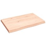 vidaXL Blat masă, 60x40x(2-4) cm, maro, lemn tratat contur organic, vidaXL