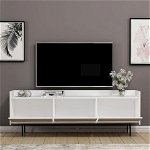 Comoda TV, Inarch, Atlas, 183.6x63x37 cm, Alb, Inarch