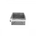 Cutie pliabila pentru depozitare Metaltex, 12 x 12 cm, poliester/poliamida, gri, Metaltex