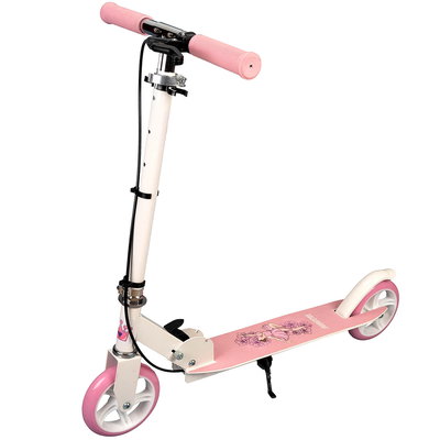 Trotineta Pliabila Ballerina, frana mana, inaltime ajustabila, roti 140 mm, roz,