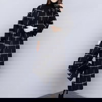 Compleu din doua piese pentru femei, in carouri, cu sacou ?i pantaloni, Neer