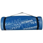 Saltea fitnes/yoga/pilates LifeFit EXCLUSIVE, 100 x 60 x 1 cm, albastru