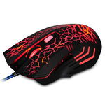 Mouse De Gaming Klausstech, Cu Fir, Led, 4 Setari Dpi ( 800/1200/1600/2400), Design Ergonomic, Plug&play, Usb, 6 Taste, Negru/rosu, KlaussTech