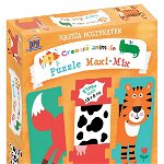 Creeaza animale - Puzzle Maxi-Mix, DPH, 4-5 ani +, DPH