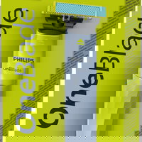 Aparat de Ras Electric Philips OneBlade First Shave QP1324/20 Albastru Deschis