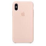 Husa Protectie Spate Apple iPhone XS Silicone Case Pink Sand