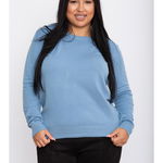 Pulover Dama Emma Bleu Plus Size