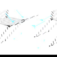 Uscator de rufe/haine pliabil, Capacitate mare de uscare 13m, Pliere rapida, 