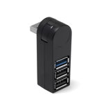 USB Hub Techstar® HB3, 3.0 High Speed, 1 Port USB 3.0, 2 Port USB 2.0, Conexiune USB 3.0 de mare viteza, Compact
