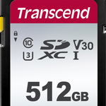 Transcend Silver 300S SDXC UHS-I U3 (V30) R100/W55 512GB, TRANSCEND