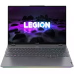 Laptop Gaming Lenovo Legion 7 16ACHg6 cu procesor AMD Ryzen™ 7 5800H pana la 4.40 GHz, 16", WQXGA, IPS, 165Hz, 32GB, 1TB SSD, NVIDIA GeForce RTX 3070 8GB, No OS, Storm Grey, 3y on-site Premium Care