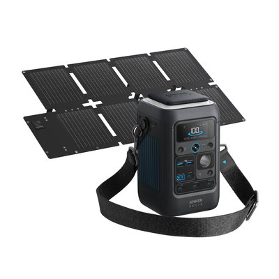 Kit baterie Anker SOLIX C300X DC cu panou solar 60 W,