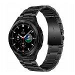 Curea Tech-Protect Stainless pentru Samsung Galaxy Watch 4/5/5 Pro/6 Negru, Tech-Protect