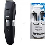 Trimmer pentru barba Panasonic ER-GB96-K503 + casti cadou RP-HV154E-K Retur in 30 de zile