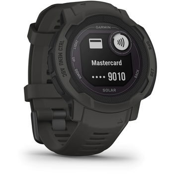 Ceas Smartwatch Garmin Instinct 2, Solar Graphite, Garmin