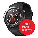 Pachet Smartwatch Huawei W2 4g Carbon Black Sport Strap - Negru, Huawei