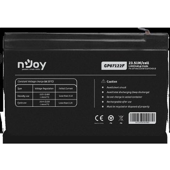 Njoy Acumulator UPS nJoy GP07122F, 12V/7A, Njoy