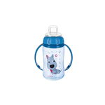 Cana cu cioc, Cute dog, albastru, 320 ml, +6 luni