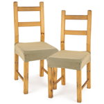4Home Husă elastică scaun Comfort beige, 40 - 50 cm, set 2 buc, 4Home