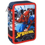 Penar Echipat Spiderman, 43 piese, Albastru/Rosu, 19.5 x 12 x 6.5 cm