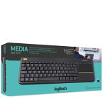 Tastatura Logitech Wireless Touch K400 Plus Black PC
