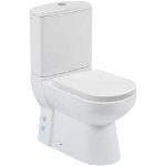 Set WC Menuet Bella, portelan, alb, evacuare laterala + rezervor, 3/6 litri, Menuet-Turkuaz