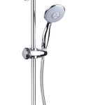 Sistem dus cu bara reglabila Deante,NBF 051K, dus fix 200 mm, para dus mobil, metal, abs cromat