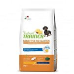 NATURAL TRAINER Sensitive No Gluten, XS-S, Ou, hrană uscată monoproteică câini, sistem digestiv, 2kg, NATURAL TRAINER