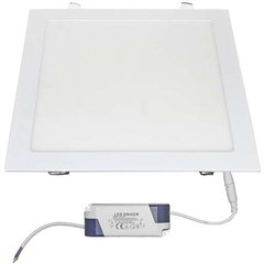 Spot LED, tip panel, incastrat, patrat, 295x295x20mm, alb, 24W, 6300K, IP20 Lumen 21-0252000 / 06-252000, Lumen