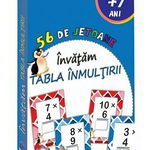 56 de jetoane. Invatam. Tabla inmultirii. 7 ani+