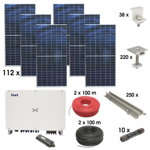 Kit sistem solar fotovoltaic trifazic ON-GRID 50KW cu panouri 112x450W prosumator WIFI,Breckner Germany, Breckner Germany