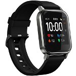 Ceas smartwatch Haylou LS02, Bluetooth, Monitorizare, Touchscreen, Negru, Haylou