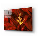 Tablou din sticlă Insigne Red Leaves, 72 x 46 cm