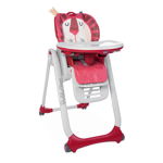 Scaun de masa Chicco Polly 2 Start 4roti, Lion, 6 luni+