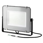 Reflector cu LED, 150 W, 18000 lm, 6400 K, cip Samsung, aluminiu, lumina alb rece, Negru, General