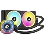 Cooler Corsair iCUE LINK H100i LCD, AIO 240 mm, 2400 RPM, Intel/ AMD, Negru