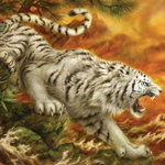 Puzzle KS Games - White Tiger, 1.000 piese (20506), KS Games