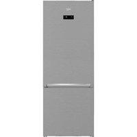 Combina frigorifica Beko RCNE560E40ZXBN, 514 litri, No Frost, clasa E, inaltime 192 cm, tehnologie NeoFrost Dual Cooling, HarvestFresh, EverFresh+, compresor ProSmart Inverter, Vacation Mode, usi reversibile, argintiu