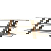 Comoda TV Variant, 120 x 33.6 x 42 cm, Nuc - Alb, 