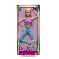 Papusa Barbie Made To Move Blonda Cu Top Mov, Mattel