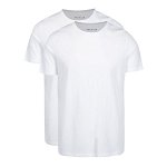 Set de 2 tricouri albe basic Jack & Jones Premium Pack
